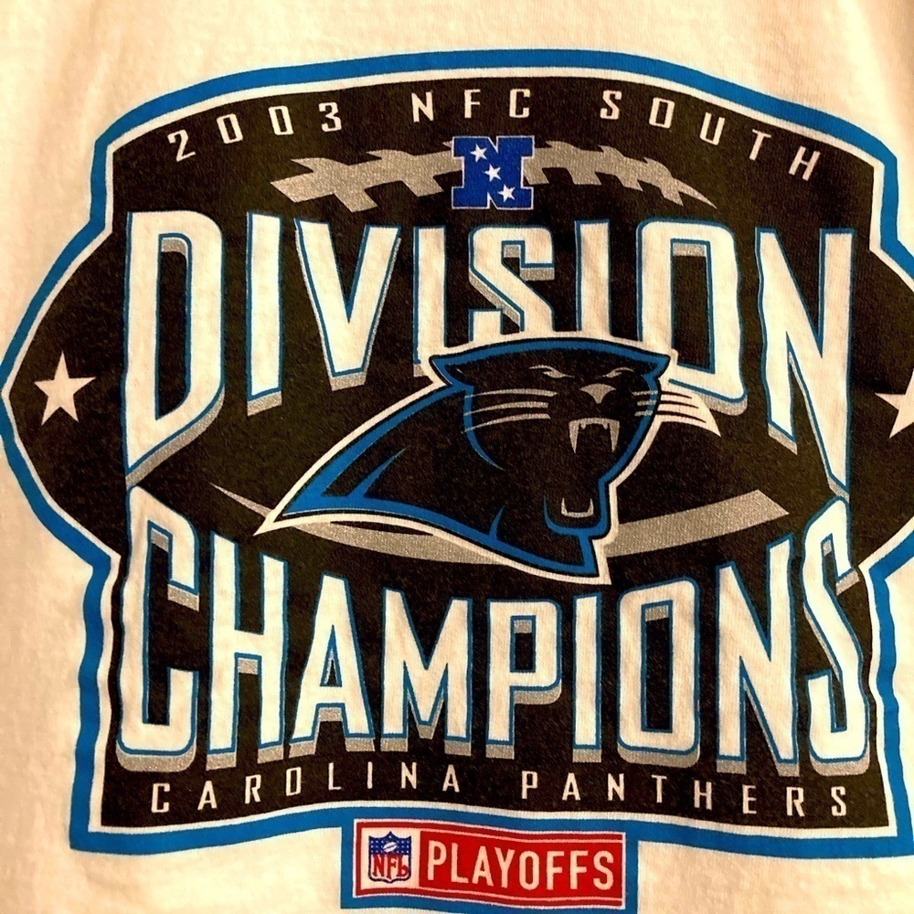 Panthers Collectable 2003 NFC South Division Champions shirt - playoffs